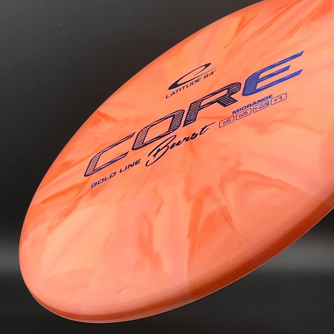 Gold Burst Core Disc Golf Midrange Driver - Rare Edition
