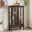 Elegant Dual Door Curio Cabinet with Adjustable Shelves