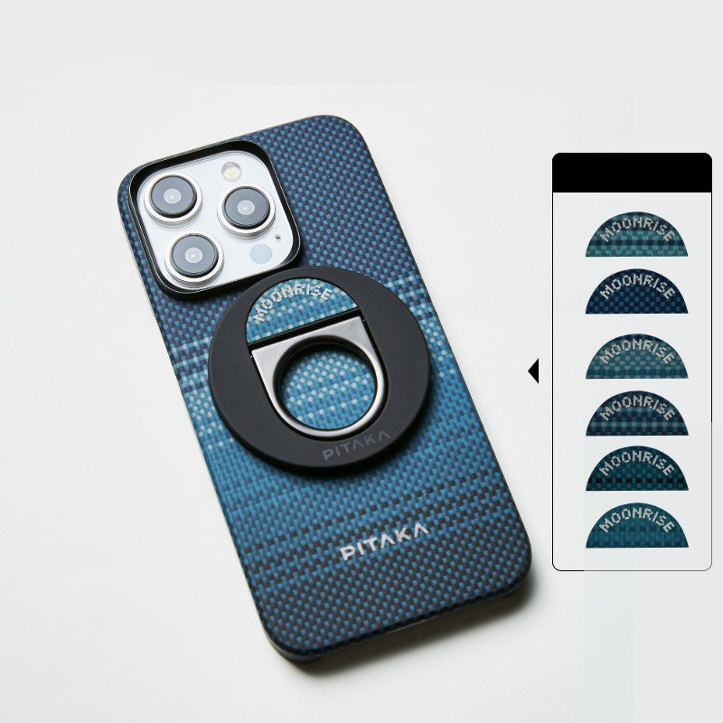 PITAKA is suitable for Apple 15promax magnetic sunset moonrise Kevlar floating aramid high-end magsafe carbon fiber mobile phone case - Korvel