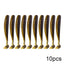 QXO 10pcs/Lot Soft Lures Silicone Bait 7cm 2g Goods For Fishing Sea Fishing Pva Swimbait Wobblers Artificial Tackle - Korvel