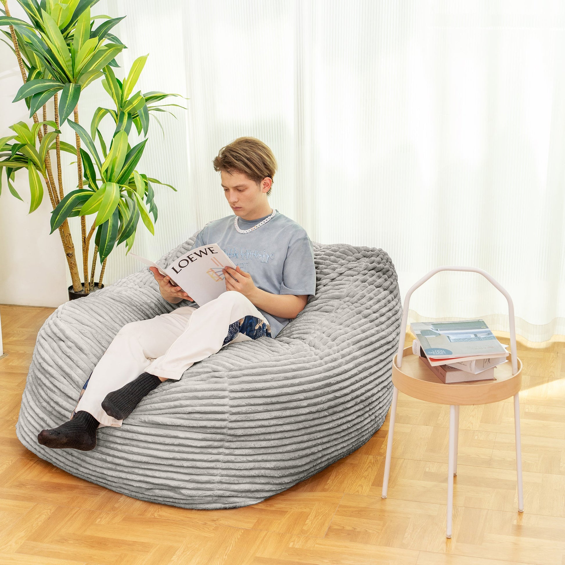 Faux Fur Classic Bean Bag - Korvel