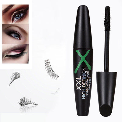 4D Dark Night Green Fork Waterproof Slender Long Curly Thick And Long Natural Lasting Non-Smudge Mascara - Korvel