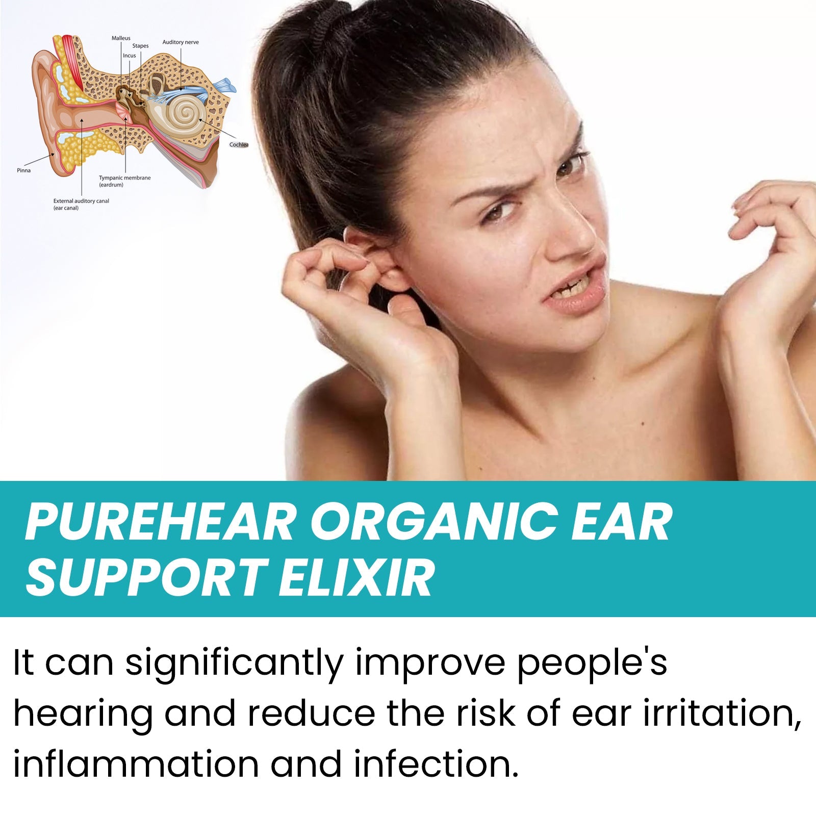 Organic Ear Protection For Ear Discomfort Clean Earwax Body Comfort Ear Massage Daily Care Drops - Korvel