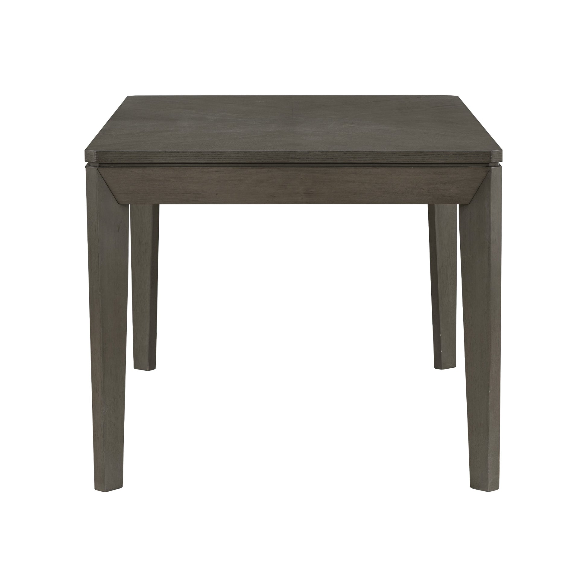 TOPMAX 6-Piece Dining Table Set with Upholstered Dining Chairs and Bench Farmhouse Style Tapered Legs Dark Gray+Beige - Korvel