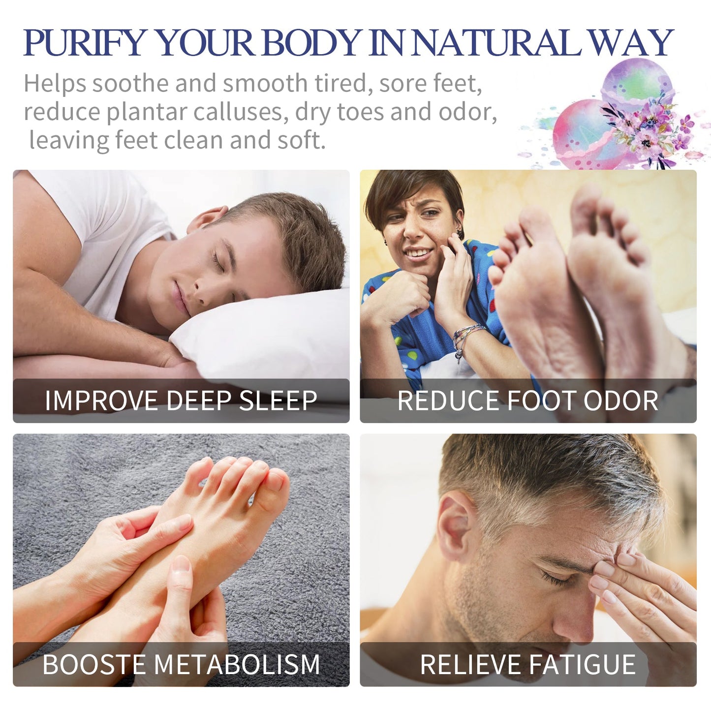 Moisturizing Foot Bath Ball for Soft, Smooth Feet