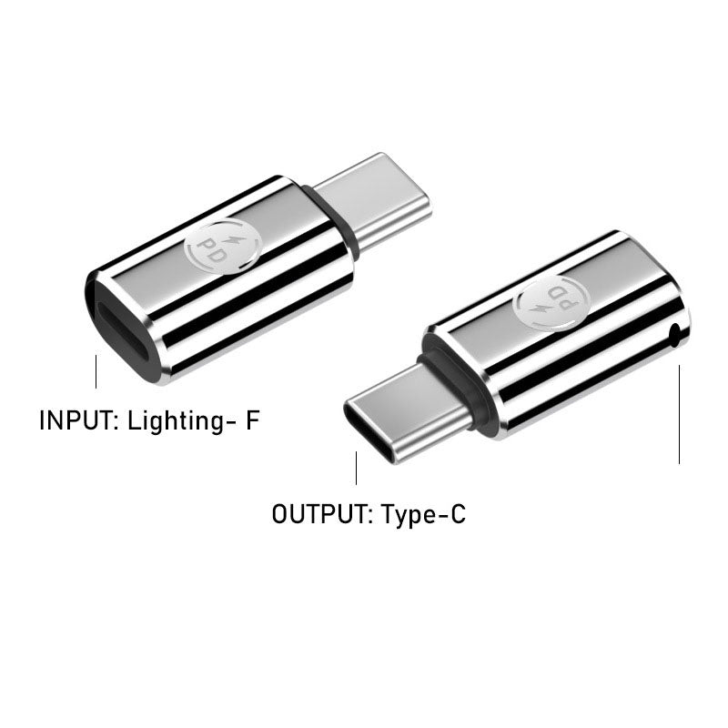 Lighting female to TYPE-C male 27W fast charging adapter suitable for Apple 15 mobile phone charging converter - Korvel
