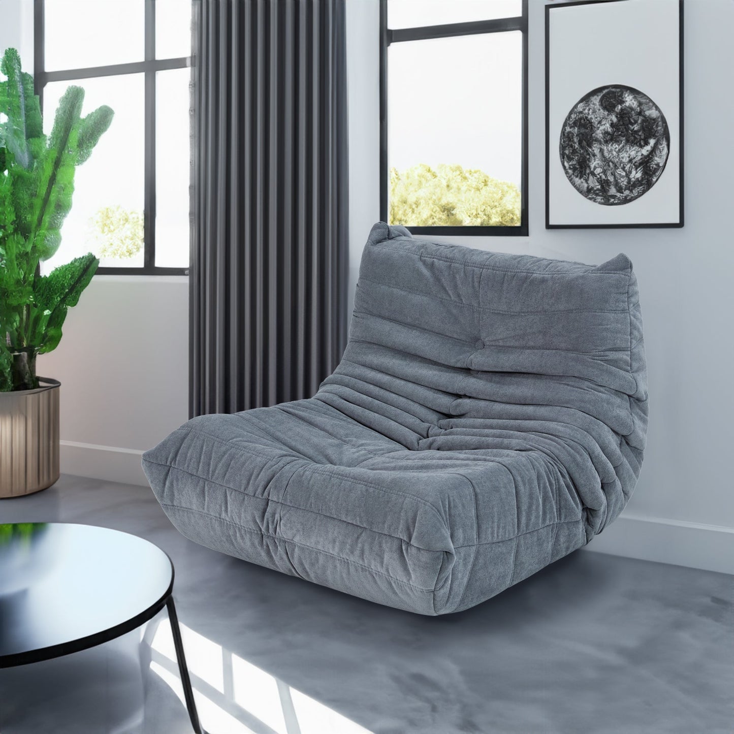 Fauteuil en Bean Bag en Mousse à Mémoire Premium pour Adultes