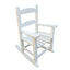 Children's rocking white chair- Indoor or Outdoor -Suitable for kids-Durable-populus wood - Korvel