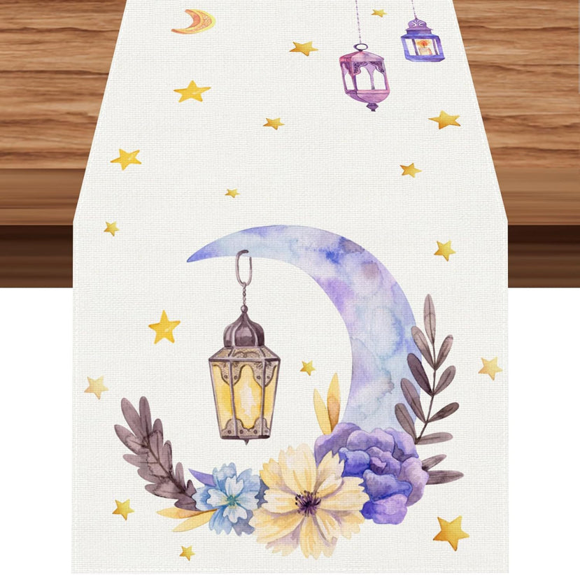 Printed Moon Castle House Tablecloth Home Decoration Party Festival Atmosphere Table Flag - Korvel
