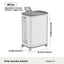 RollEase Modern Laundry Hamper with Wheels