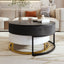 Tables basses empilables rondes modernes avec plateau relevable et tiroirs