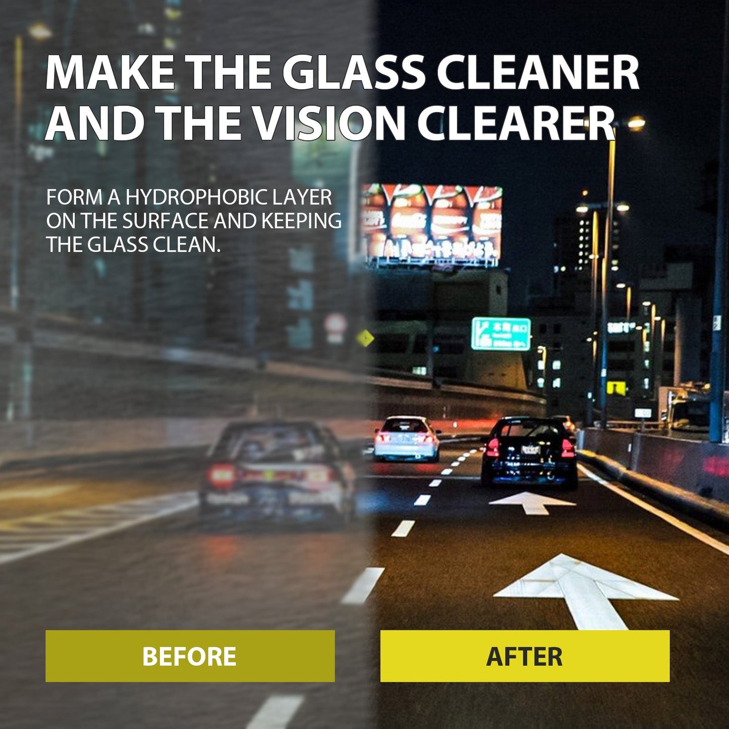 Oil Film Cleaning Emulsion, Car Windshield Window Stain Cleaning Anti-Rain And Fog Cleaning Agent - Korvel