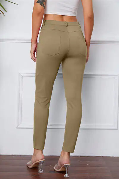 Pantalones Esenciales de Puntada Elástica