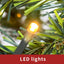 Christmas Tree Artificial Christmas 4-piece Set, including flower wreath, flower wreath, and 2 entrance trees, with LED lights - Korvel