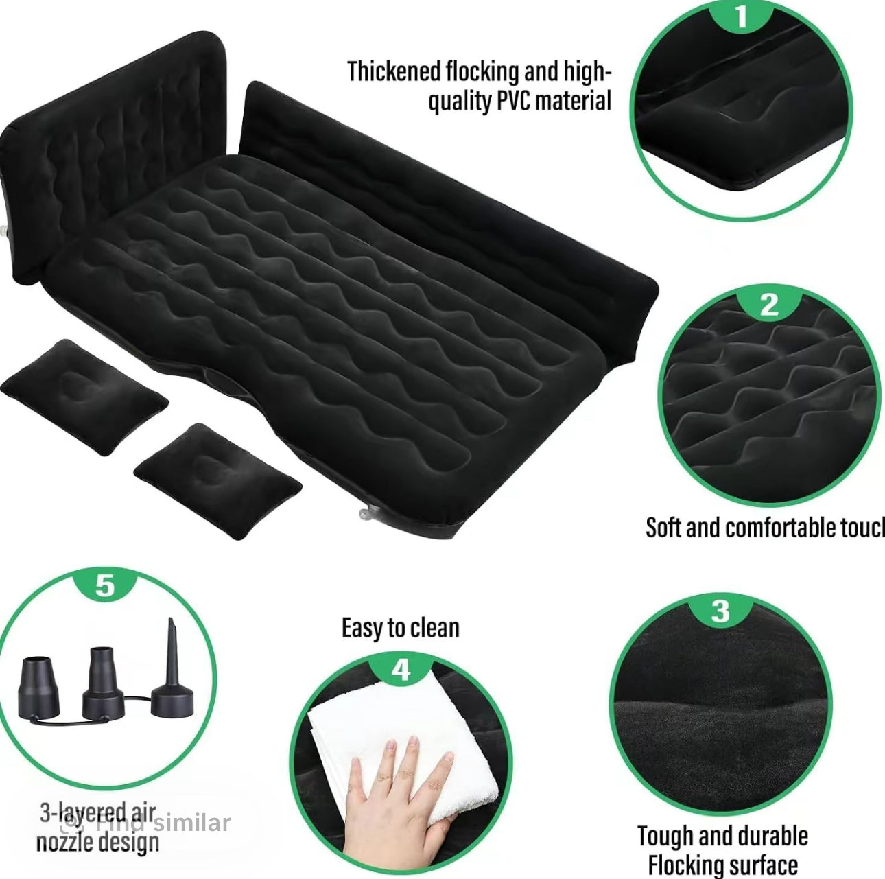 RoadNest Inflatable Car Bed - Korvel