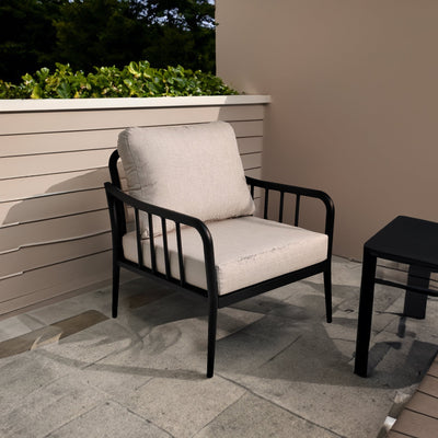 3PC Outdoor Aluminum Patio Chaise Lounge Set with End Table