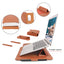 Laptop Bag PU Leather Sleeve Bag Waterproof Case For Macbook Air Pro 13 15 Portable Laptop Notebook Bag With Support Frame - Korvel