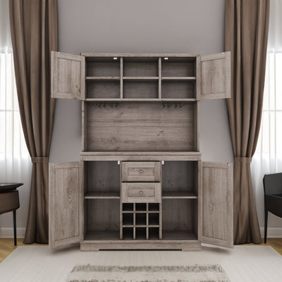Coffee bar cabinets, kitchen cabinets with storage rooms, farmhouse wine cabinets with drawer racks and cabinets, dining cabinet - Korvel