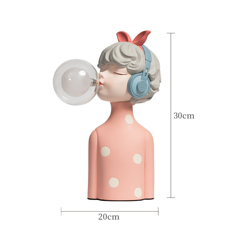 Bedroom Bedhead Bubble Girl Nightlight Decoration Atmosphere Light Ornament Ornament - Korvel