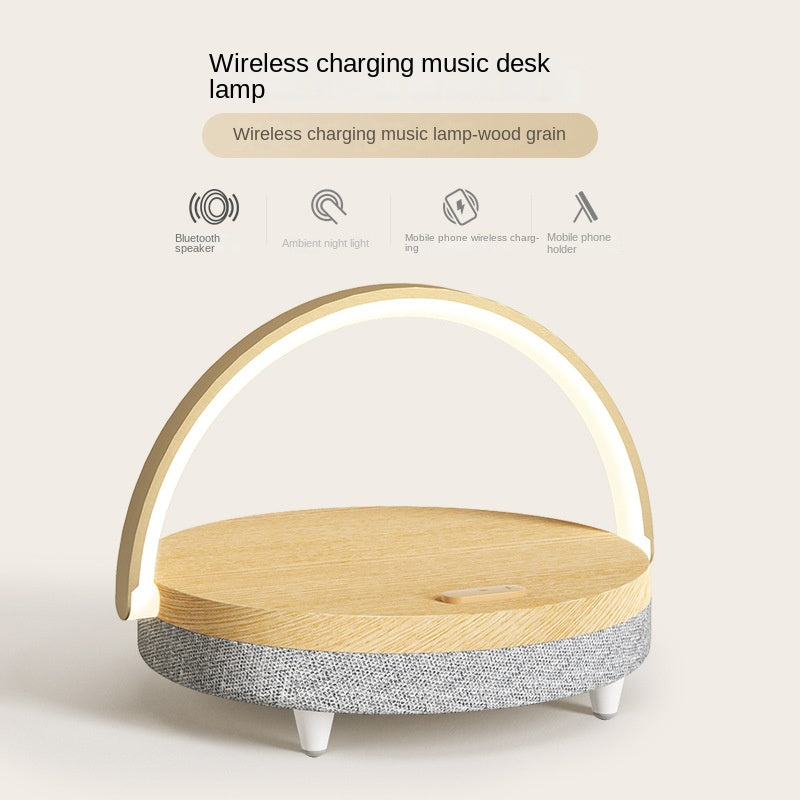 Living desk lamp, mobile phone, wireless charging, Bluetooth speaker, minimalist ins, bedside lamp - Korvel