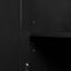 Tall Storage Cabinet with Two Drawers for Bathroom/Office, Black - Korvel