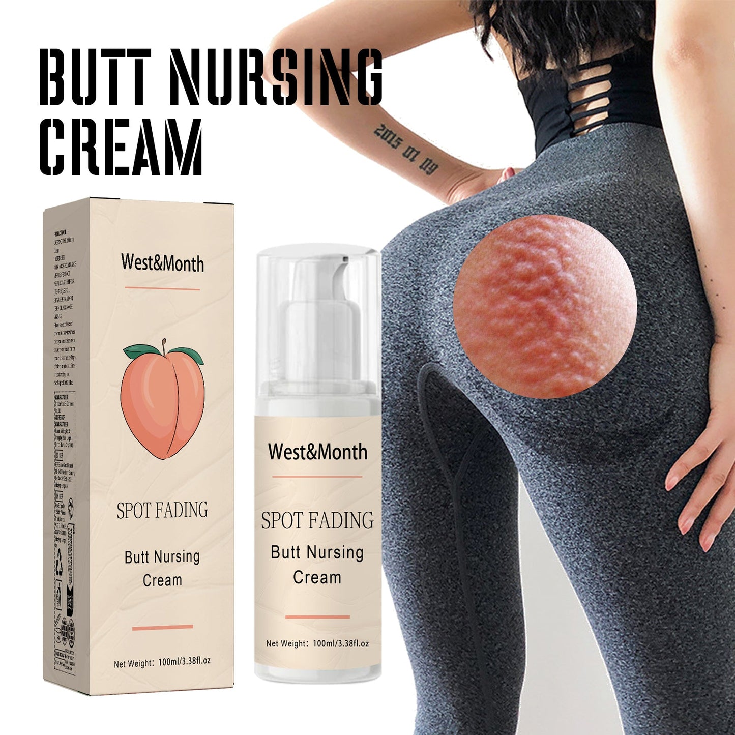 Buttock Care Cream, Repair Rough Buttock Skin Gentle Care Moisturizing And Moisturizing Skin - Korvel