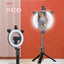 New P40D Portable Selfie Stick With 6 Inches Round Net Celebrity Beauty Fill Light Mobile Phone Live Support - Korvel
