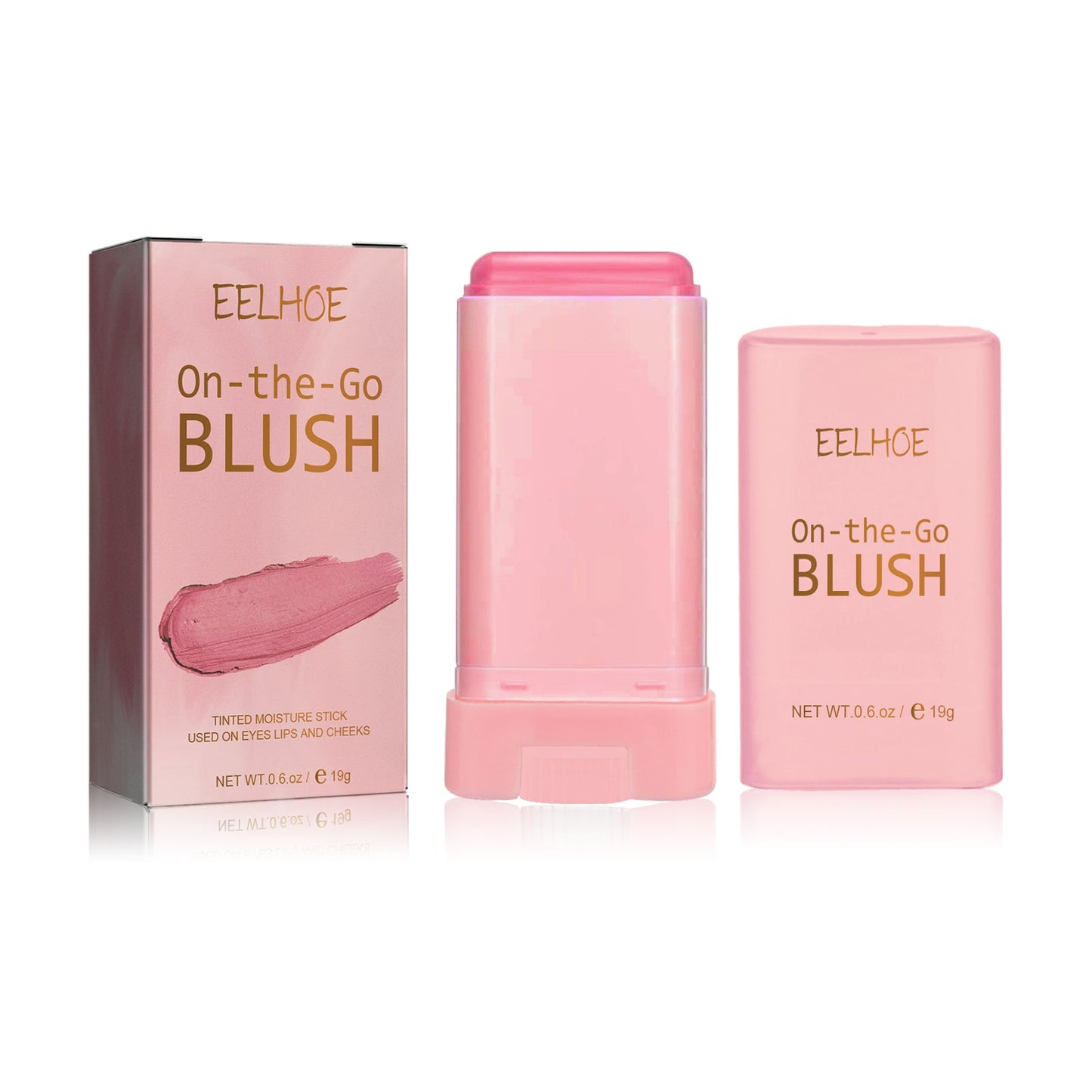 Bâton Blush Multifonctionnel - Maquillage Nude Naturel