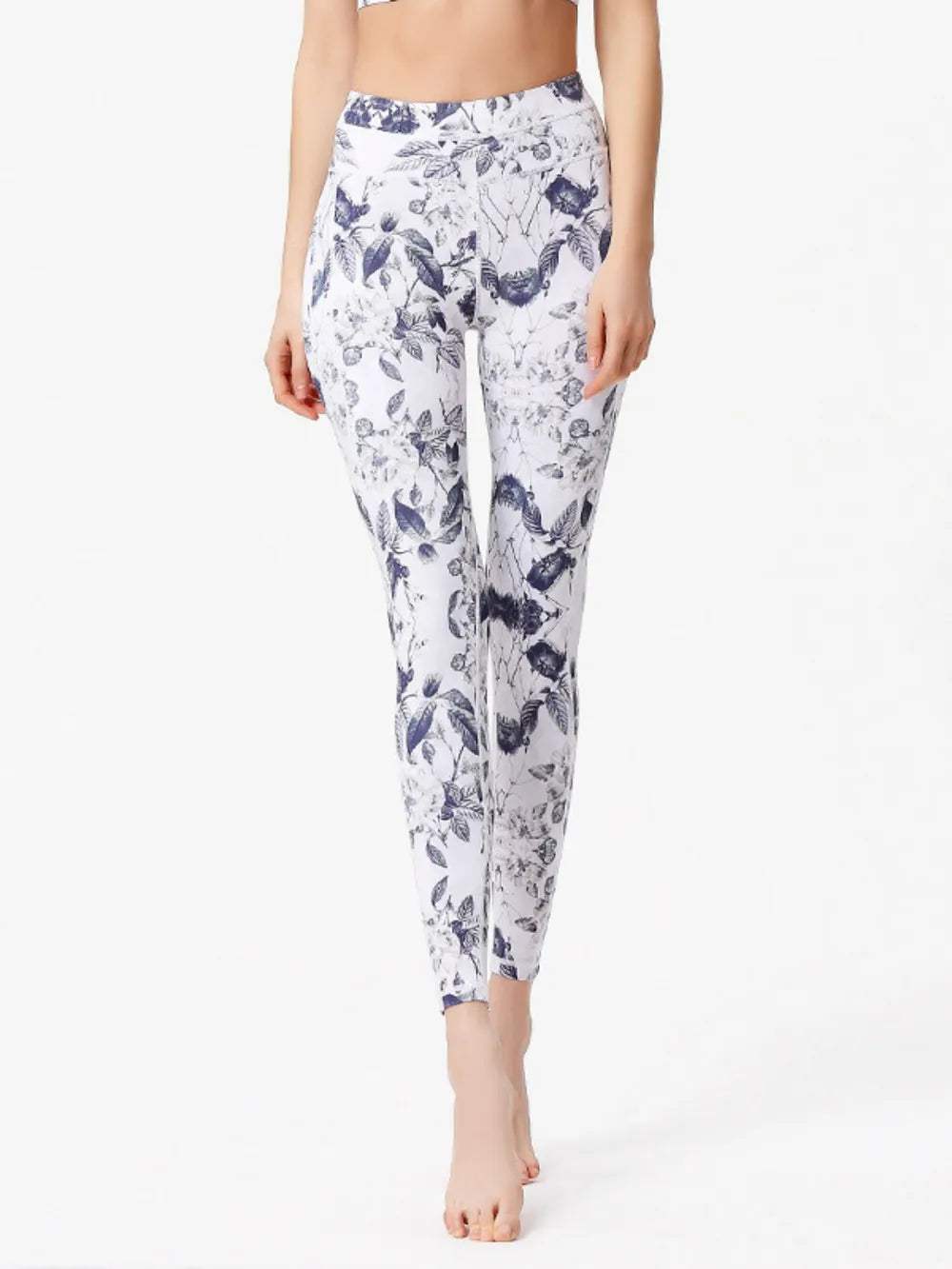 Printed Active High Waist Leggings - Korvel