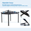 10x10 Ft Outdoor Retractable Pergola with Canopy - Gray