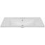 36" Single Bathroom Vanity Top with White Basin  3-Faucet Holes Ceramic  White - Korvel