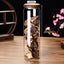 Bocal de rangement en verre premium avec couvercle en bois d'acacia