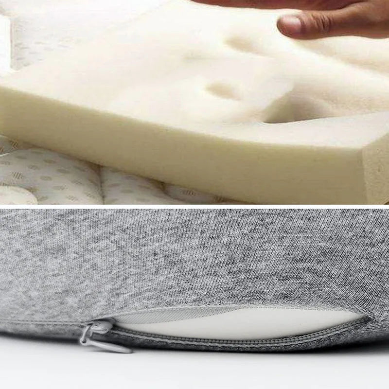 Memory Foam Neck Pillow Cervical Vertebra Travel Portable Noon Break Aircraft U Type Of Pillow Sleep Camping Pillow Carry Bag - Korvel