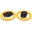 2Pcs High Quality Heavy Duty ABS Plastic 28mm Exercise Fitness Gymnastic Rings With Foam Handle Gym Exercise Crossfit Pull Ups A - Korvel