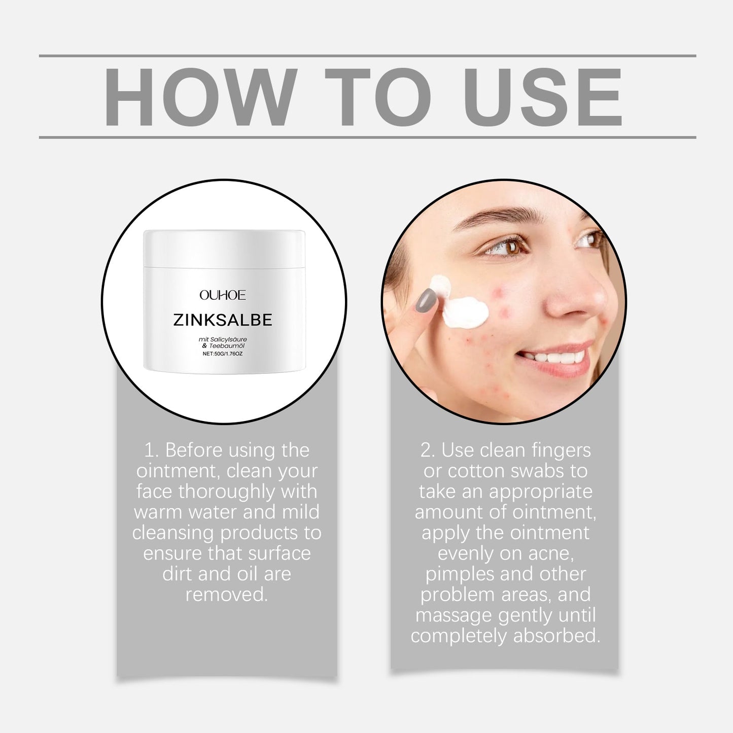 Crème Acné Faciale Nourrissante Douce pour Usage Quotidien