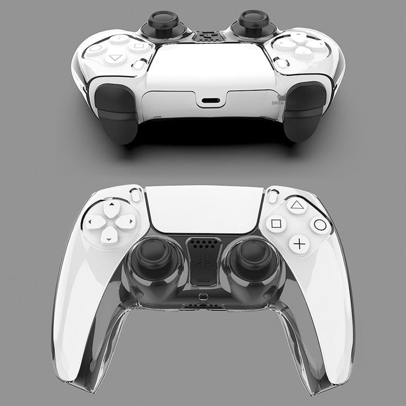 PS5 Gaming Controller Crystal Case PC Transparent Split Controller Protective Case PS5 Controller Protective Crystal Hard Case - Korvel