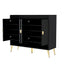 U-Can Modern Wooden Shoe Cabinet with Doors - 11-Tier Organizer