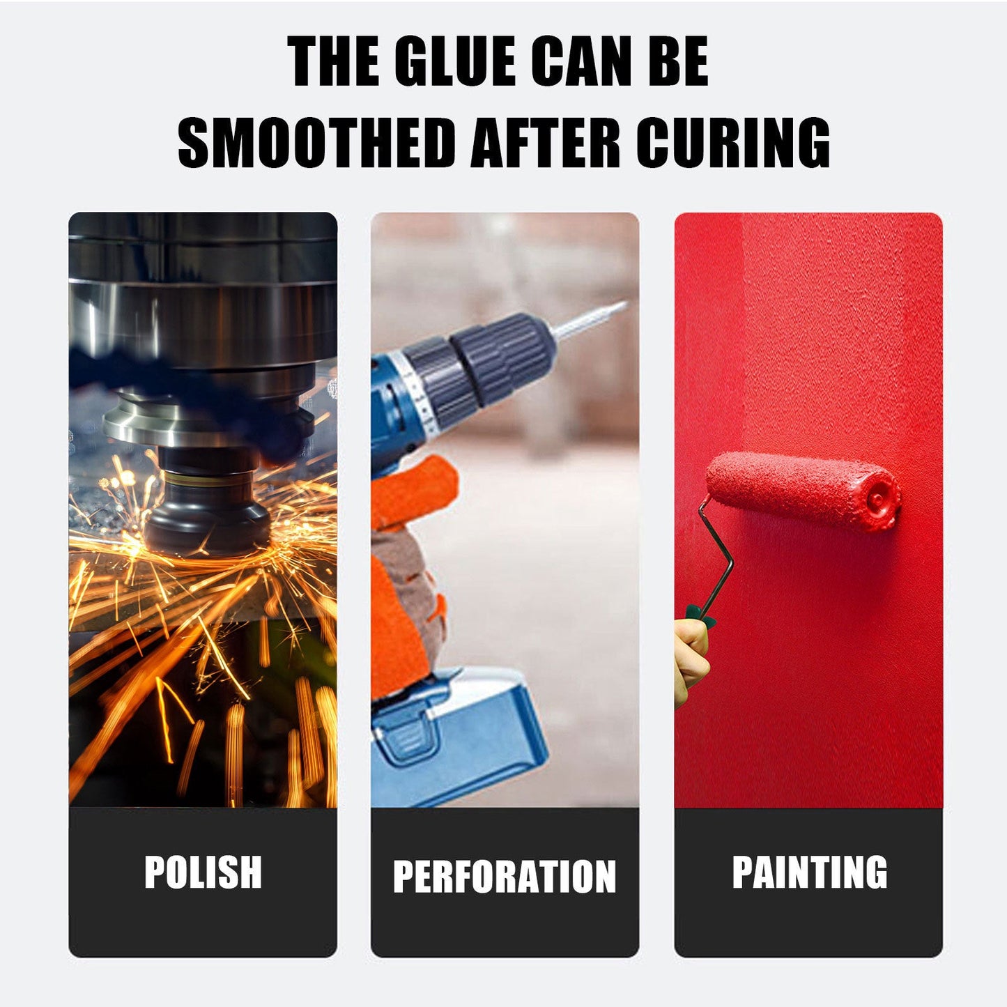 AB Casting Glue, Fast Drying Metal Tank Repair High Temperature Casting Glue - Korvel