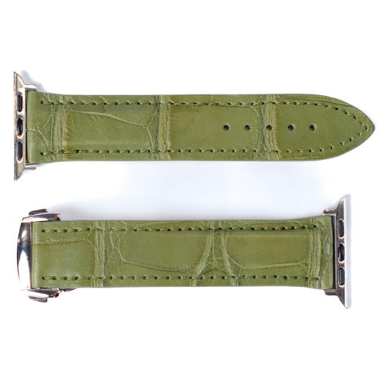 Correa de Apple Watch Kiwi Matte Alligator