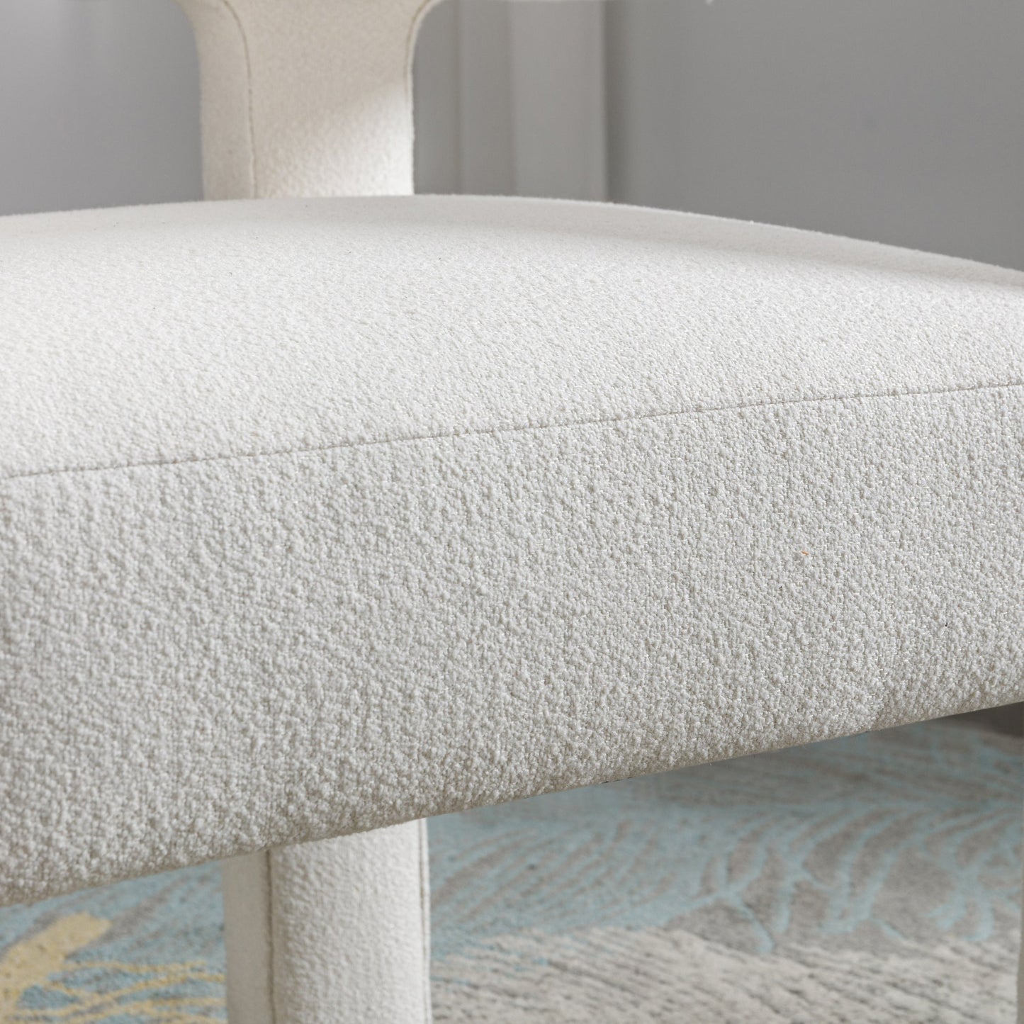 Beige Contemporary Fabric Upholstered Accent Chair