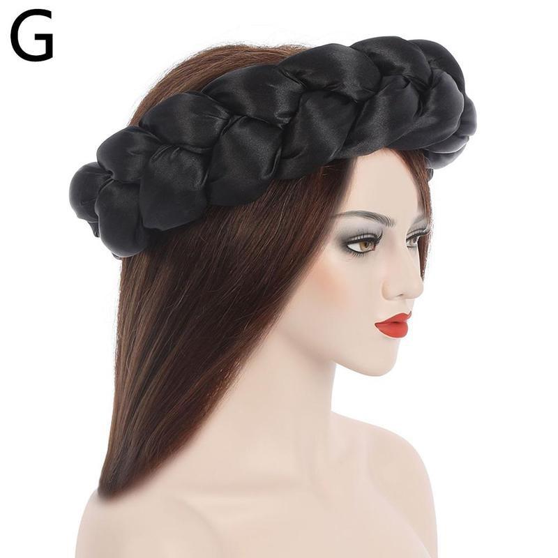 New Fashion Candy Color Women Braids Headbands Elastic Headwear Hair African Female Turban Bands Accessories Bandana Bandag L8y4 - Korvel