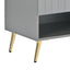 U-Can shoe cabinet with door, 11 layer shoe cabinet with adjustable shelves, modern wooden shoe cabinet (matte surface) - Korvel