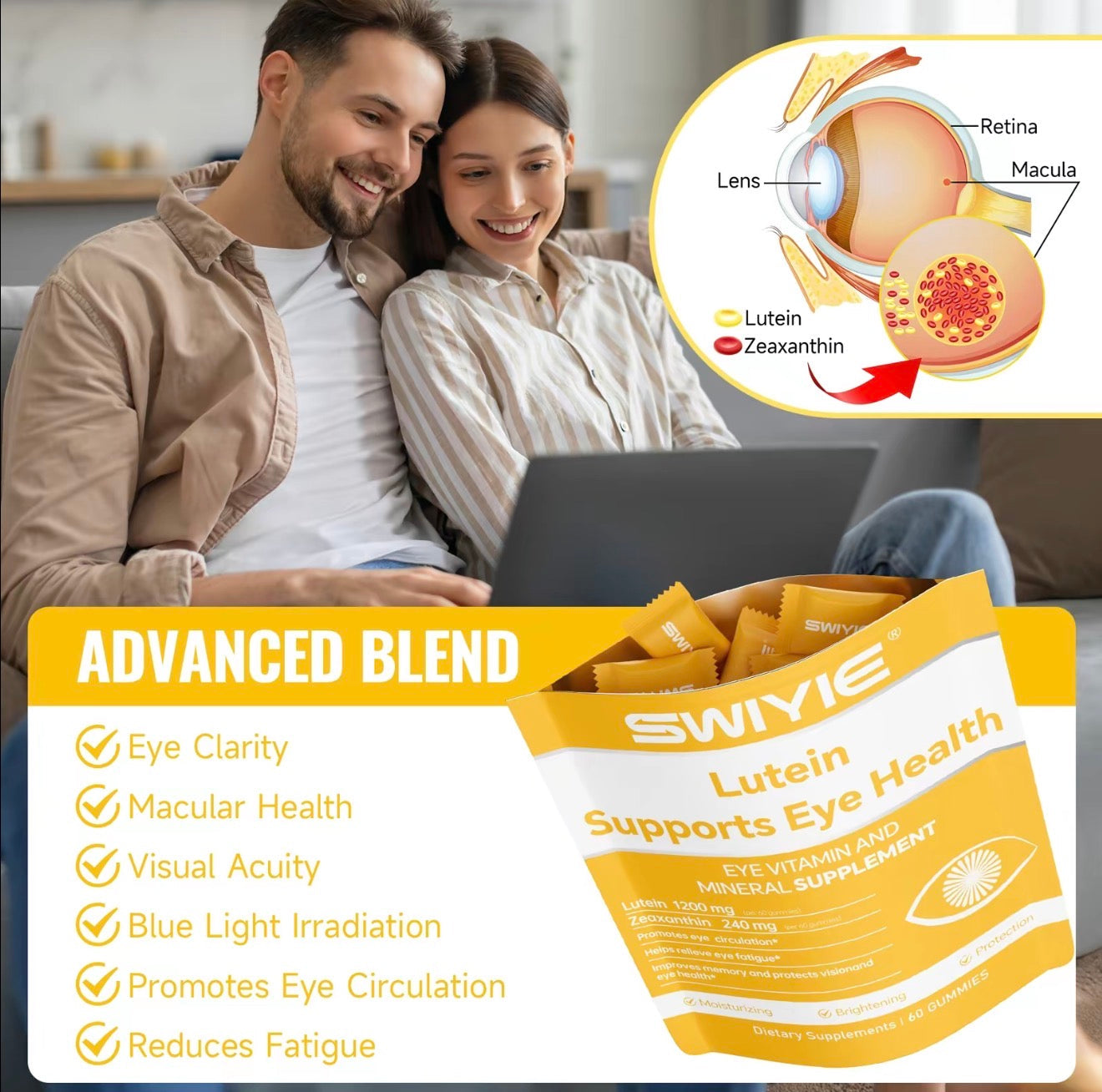 VisionCare Nutrient Gummies for Eye Wellness
