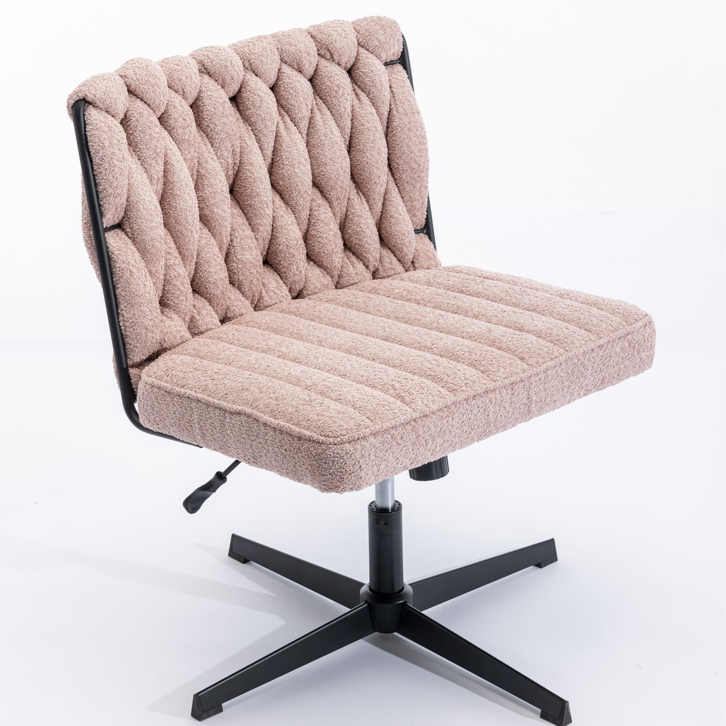 Premium Armless Pink Office Desk Chair