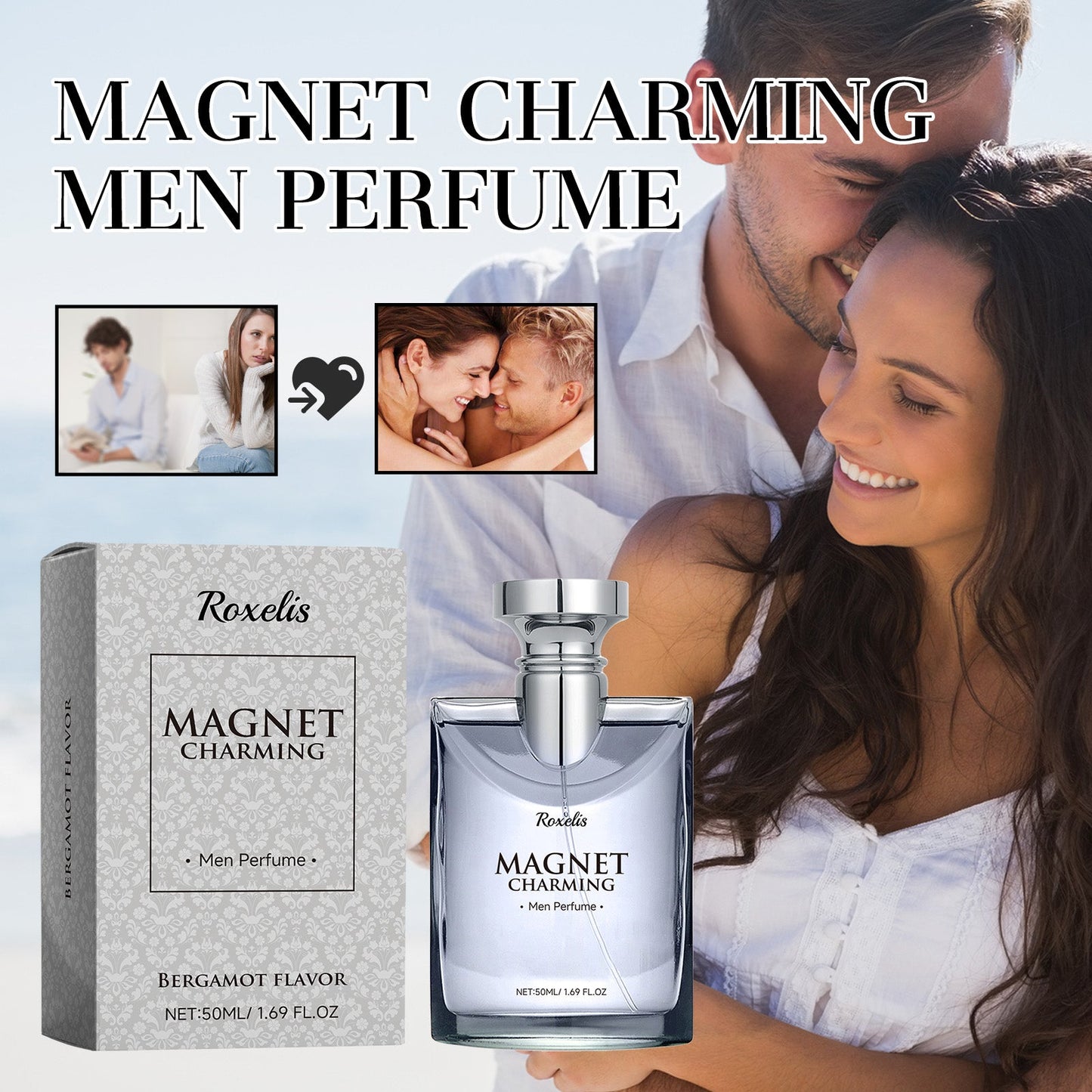 Eau de Parfum pour hommes Bergamote - Parfum frais et vivifiant