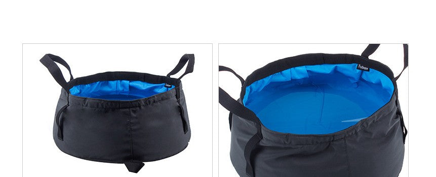 NatureHike8.5L Water Washbasin Ultralight Portable Outdoor Nylon Folding Wash Bag Foot Bath Camping Equipment Travel Kits - Korvel