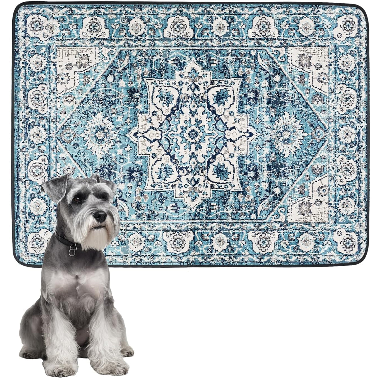 Scandinavian Minimalist Carpet Pet Mat, Stain-Resistant and Easy to Clean Sofa Coffee Table Mat, Urine-Proof Cat and Dog Pad - Korvel