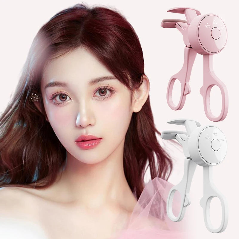 Electric Eyelash Curler Charging Model Fast Heating Portable Eye Lash Perm Shaping And Lasting Curling Thermal Eyelash Clip - Korvel