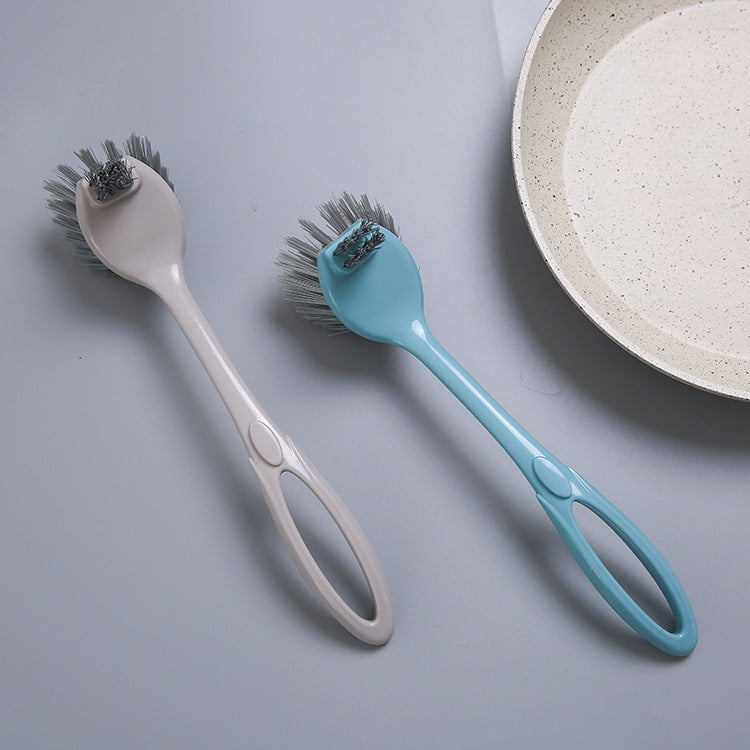 Kitchen Cleaning Skillet Brush Household Washing Pot Dishwashing Brush Kitchen Stove Decontamination Cleaning Brush - Korvel