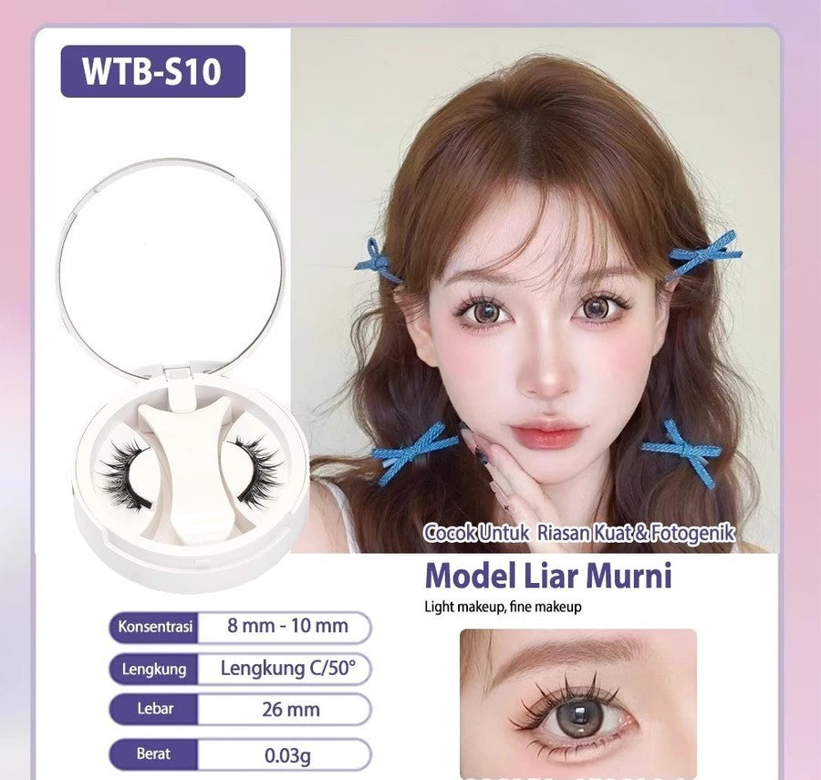 Natural Thick Portable Adhesive Free Magnetic Eyelashes